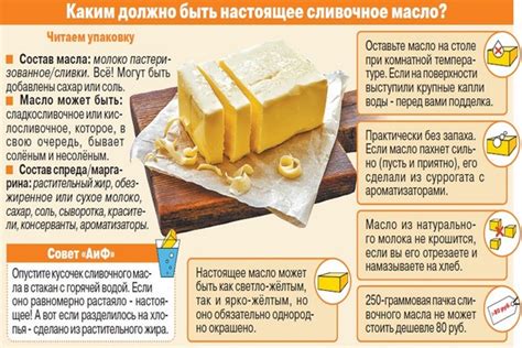 Признаки настоящего масла