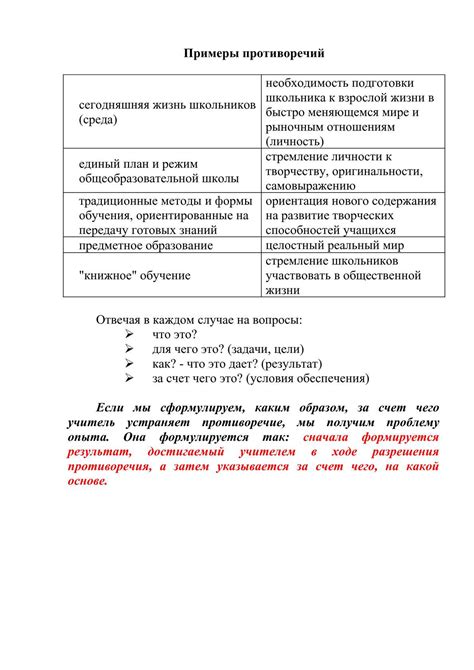 Примеры противоречий между законодательствами