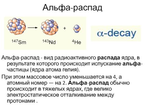 Происхождение радиоактивного распада