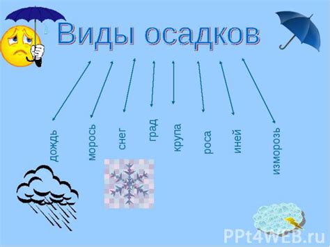 Разные виды осадков и их характеристики