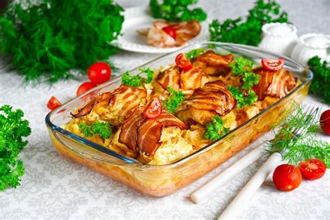Рецепт 8: Курица в беконе в фольге
