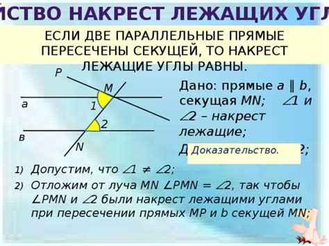 Связь накрест лежащих углов с дополнительными углами