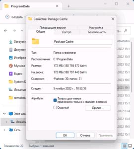 Следствия удаления папки packages