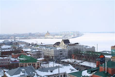 Снежная зима в Нижнем Новгороде