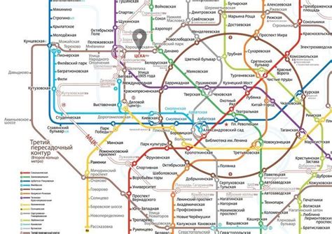 Схема станции метро ЦСКА в Москве