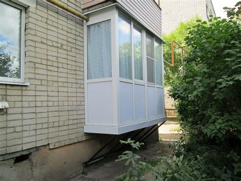 Технические ограничения при установке балкона на первом этаже