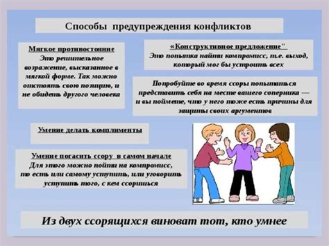 Типы конфликтных взаимодействий