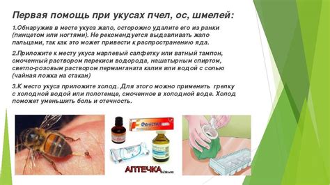 Что делать при укусе осой