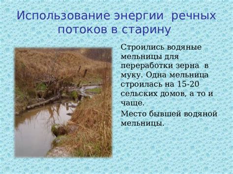 Эффекты речных потоков на природу