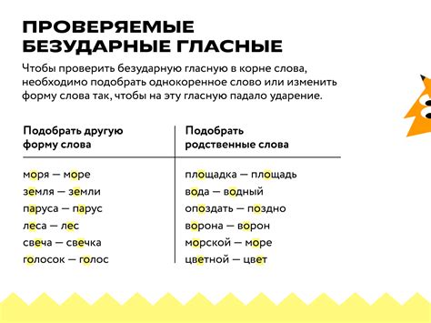  Основные примеры слов с беглой гласной 